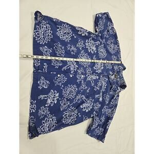 Eddie Bauer Mens Hawaiian Shirt Floral Pattern 2xl 100% Cotton